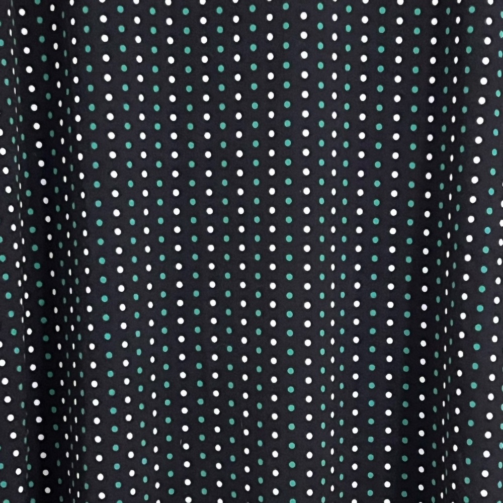 Christopher & Banks Navy, Green, and White Polka Dot Maxi Skirt - Picture 2 of 5